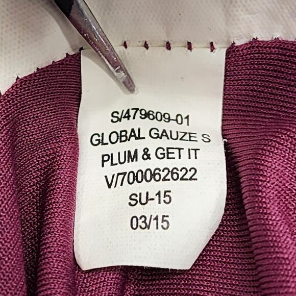 Old Navy Skirt Womens M Purple Plum & Get It Global Gauze Smocked Waist Pull On - Picture 6 of 9